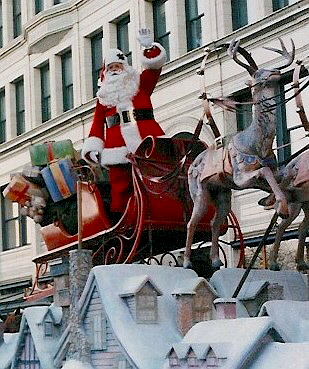 Santa Phil in christmas Parade